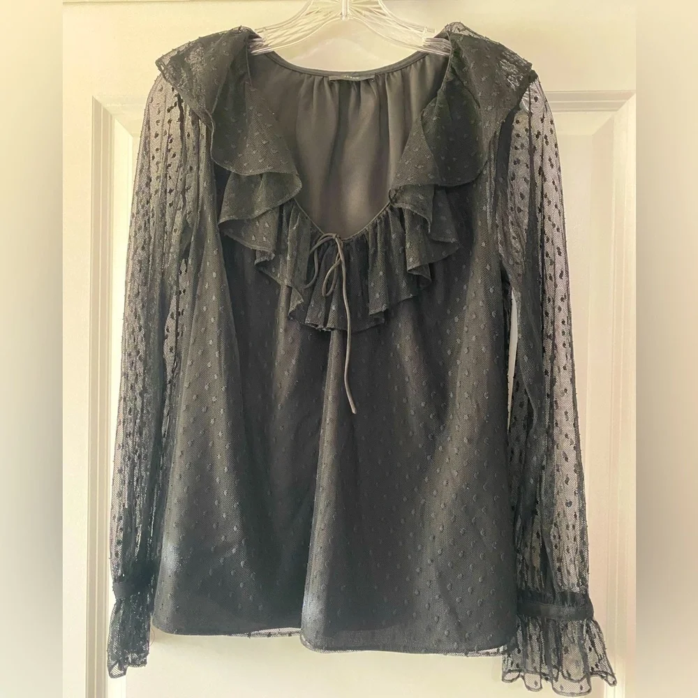 J. Crew Black Blouse